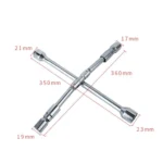 350mm Folding Cross Sleeve Car Tire Wrench - Image 3