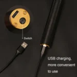 Hollow T-Shaped Steel Head Hair Trimmer USB Charging Carving Electric Hair Clipper - Image 4