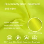 Reflective Hooded Zipper Sweatshirt Outdoor Sports Fleece Reflective Clothing - Image 4