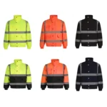 Winter Warm Waterproof Short Multi-pocket Reflective Cotton Jacket - Image 2