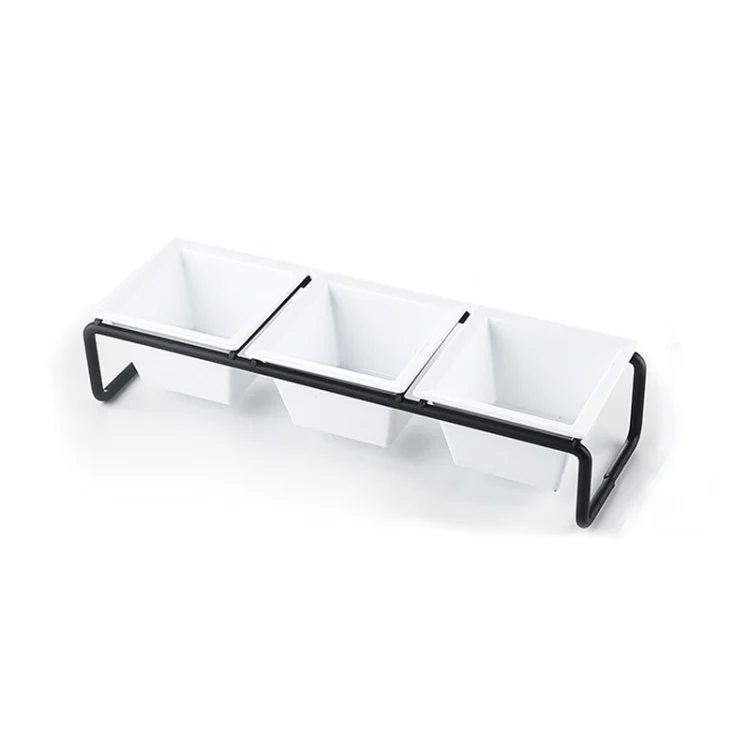 Stainless Steel Bar Plastic Fruit Plate Rack, without Fruit Dish