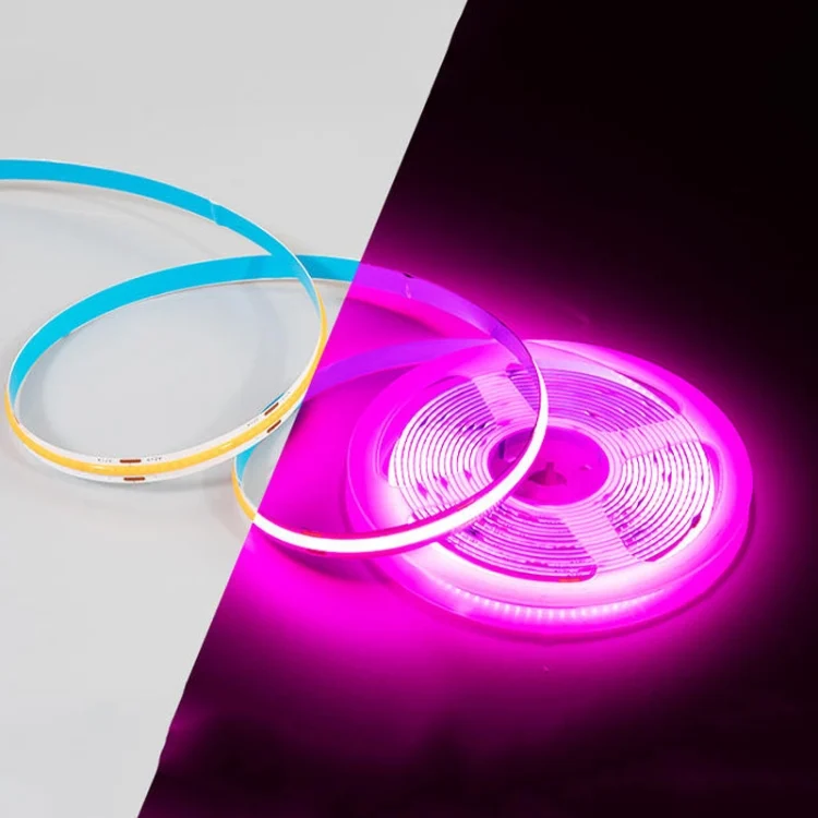 1m 24V 320 Beads 12W 8mm Wide COB Adhesive Decorative LED Light Strip