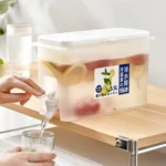 Household Cold Water Bottle With Faucet Refrigerator Fruit Teapot Summer Water Bucket - Image 7