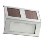 2 LEDs Solar Powered Light Sensor Control IP44 Waterproof LED Wall Lamp Outdoor Patio Yard Pathway Garden Stairs Step Night Security Lighting - Image 2