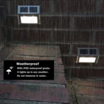 2 LEDs Solar Powered Light Sensor Control IP44 Waterproof LED Wall Lamp Outdoor Patio Yard Pathway Garden Stairs Step Night Security Lighting - Image 9