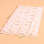 Alphanumeric Silicone Key Ring Bracelet Necklace Pendant Making Mold - Image 3