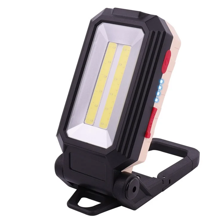 Glare Car Inspection Working Light USB Charging LED Folding Camping Lamp with Hook + Magnet