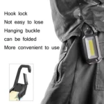 Glare Car Inspection Working Light USB Charging LED Folding Camping Lamp with Hook + Magnet - Image 3