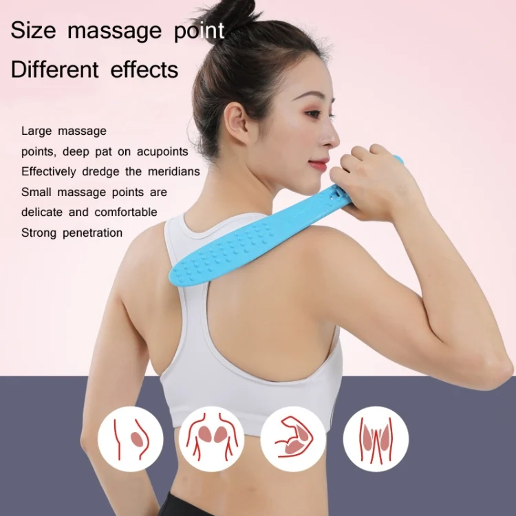 TBD0579759301_B5.webp Silicone Health Meridian Massage Fitness Massager Random Colour Delivery, Shape: First Generation 27cm - Image 6