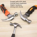 MYTEC Mini Multi-Functional Hammer Hardware Tools Home Escape Claw Hammer, Style: Electroplated Version - Image 3