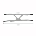 Universal Ventilator Face Elastic Headband Ventilator Mask Fixed Integrated Strap - Image 3