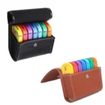 Notebook-Style 28-Compartment Portable Pill Box&Leather Bag - Image 2