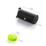 One Week Use Portable Plastic 14-Compartment Pill Box Leather Bag - Image 3