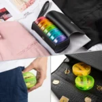 One Week Use Portable Plastic 14-Compartment Pill Box Leather Bag - Image 4