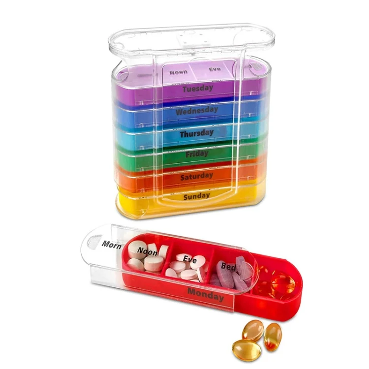 TBD0580566801_B1.webp One Week Use 28-Compartment Portable Drawer Type Moisture-Proof Medicine Box - Image 2
