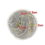 Crystal Epoxy Silicone Mold Handmade Feather Pendant Mold - Image 3