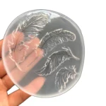 Crystal Epoxy Silicone Mold Handmade Feather Pendant Mold - Image 5
