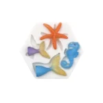 Ocean Series Big And Small Fishtail Starfish Seahorse DIY Baking Liquid Silicone Mold - Image 6