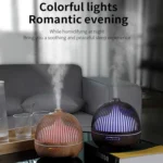 Bird Cage Wood Graphic Aromatherapy Machine Ultrasonic Smart Home Colorful Night Light Hollow Humidifier - Image 4