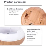 Bird Cage Wood Graphic Aromatherapy Machine Ultrasonic Smart Home Colorful Night Light Hollow Humidifier - Image 6