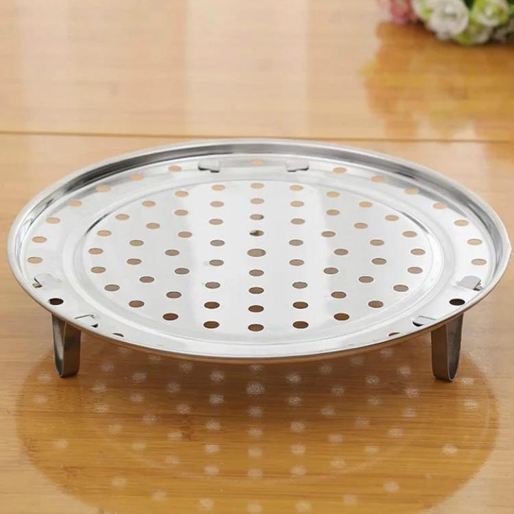 TBD058184901_1.webp 2 PCS Multifunctional Stainless Steel Three-leg Steamed Bun Steamed Rack - Image 2