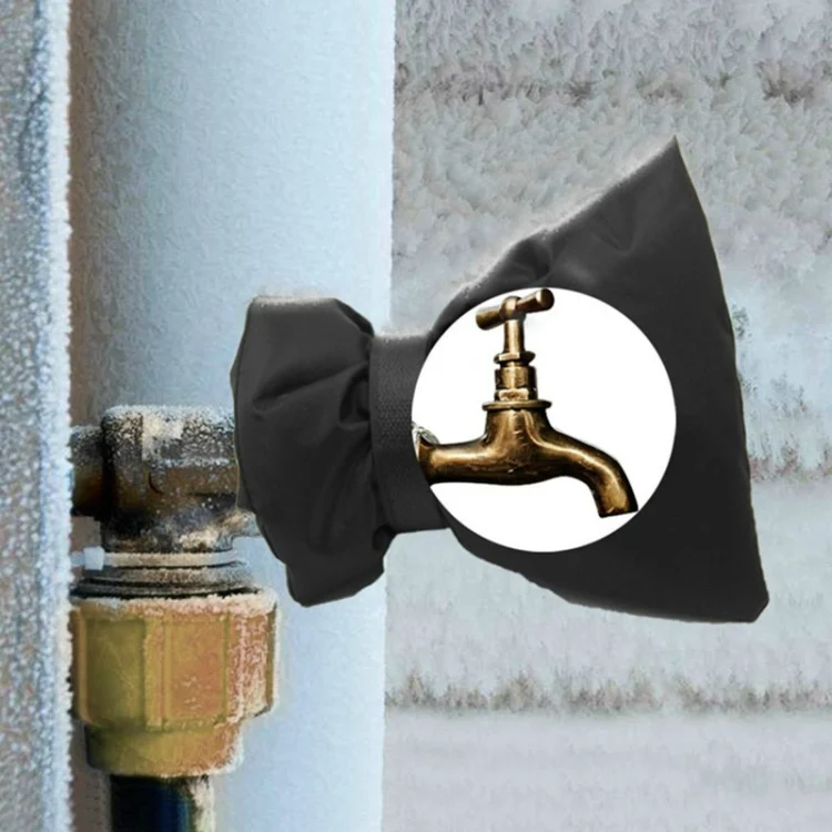 TBD058220601A.webp 2 PCS Outdoor Terrace Winter Faucet Protective Cover Anti-icing Antifreeze Warm Cover - Image 1