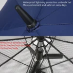 PGM YS005 Golf Umbrella Self-Contained Electric Fan Sunscreen Umbrella - Image 5