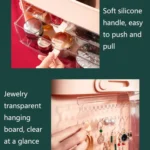 Cosmetic Storage Box Dustproof Skin Care Products Desktop LED With Mirror Shelf - Image 5