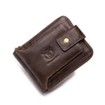 BUFF CAPTAIN 231 First Layer Cowhide Zipper Wallet Horizontal Leather Multiple-Card Thicken Album Wallet