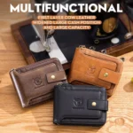 BUFF CAPTAIN 231 First Layer Cowhide Zipper Wallet Horizontal Leather Multiple-Card Thicken Album Wallet - Image 2