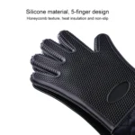 Extended Silicone Non-slip Gloves Resistant To High Temperatures Insulated Microwave Ovens Anti-scalding Gloves - Image 5