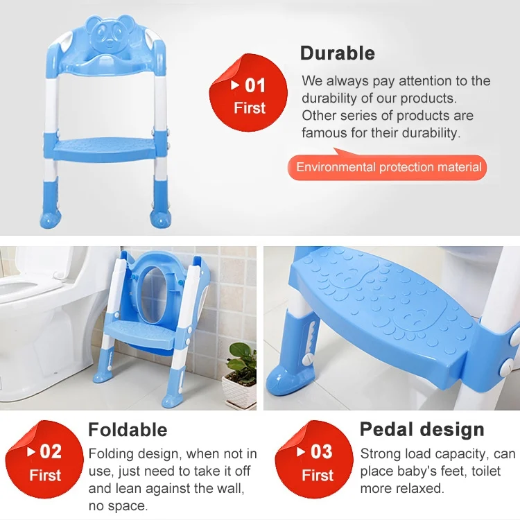 TBD058294201A_4.webp Baby Potty Toilet Chair Training Seat With Adjustable Ladder Infant Anti Slip Folding Toilet Trainer Safety Seats - Image 5