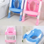 Baby Potty Toilet Chair Training Seat With Adjustable Ladder Infant Anti Slip Folding Toilet Trainer Safety Seats - Image 8