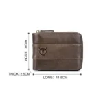 BUFF CAPTAIN 025 Leather Short Horizontal First-Layer Cowhide Wallet Multi-Function Card Tap Wallet - Image 2