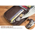 BUFF CAPTAIN 025 Leather Short Horizontal First-Layer Cowhide Wallet Multi-Function Card Tap Wallet - Image 5