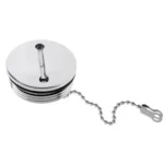 38mm Stainless Steel Boat Deck Fill Filler Replacement Cap + Chain Boat Replacement Accessories - Image 2