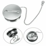 38mm Stainless Steel Boat Deck Fill Filler Replacement Cap + Chain Boat Replacement Accessories - Image 6