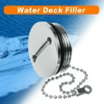 38mm Stainless Steel Boat Deck Fill Filler Replacement Cap + Chain Boat Replacement Accessories - Image 7