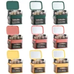 1003 LED Mirror Cosmetic Storage Box Desktop Dust-Proof Skin Care Products Large-Capacity Rack, Specification: - Image 2