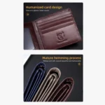 BUFF CAPTAIN 0204 Men Leather Horizontal And Vertical Wallet First-Layer Cowhide Anti-Theft Brush Card Clamp - Image 6