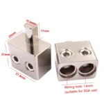 2 PCS RT54 Car Audio Amplifier 1 Point 2 Splitter High Power Supply Terminal - Image 3