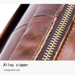 BUFF CAPTAIN 044 14 Inch Portable Computer Briefcase Men Leather Shoulder Messenger Bag - Image 6