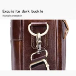 BUFF CAPTAIN 044 14 Inch Portable Computer Briefcase Men Leather Shoulder Messenger Bag - Image 7