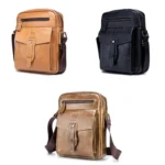 BUFF CAPTAIN 053 Men Leather Shoulder Messenger Bag First-Layer Cowhide Large Capacity Briefcase, Specification： - Image 2