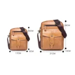 BUFF CAPTAIN 053 Men Leather Shoulder Messenger Bag First-Layer Cowhide Large Capacity Briefcase, Specification： - Image 3