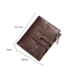 BUFF CAPTAIN 021 Leather Men Vertical Wallet Short Multi-Function Wallet - Image 2