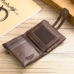 BUFF CAPTAIN 021 Leather Men Vertical Wallet Short Multi-Function Wallet - Image 3
