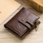 BUFF CAPTAIN 021 Leather Men Vertical Wallet Short Multi-Function Wallet - Image 6