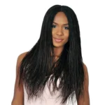 B1104 Long Hair Stretch Mesh Chemical Fiber Headgear Braid Wig