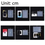 Crystal Epoxy Mirror Porous Socket Button Data Line Switch Panel Silicone Mold - Image 3
